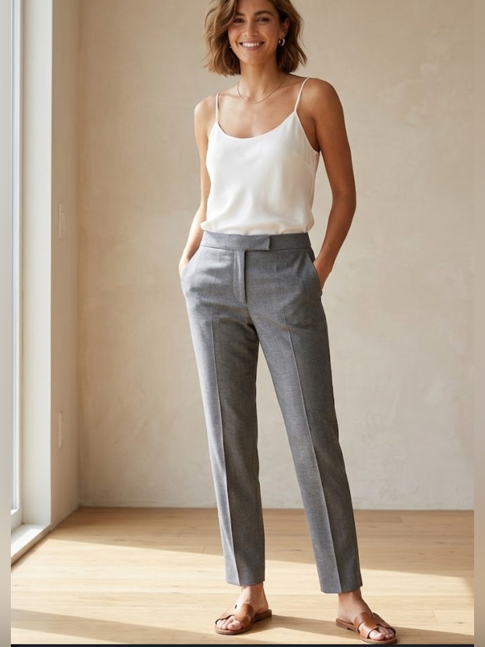 Zara Women’s Charcoal Grey Dress Pants